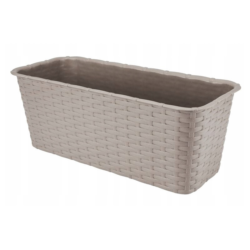 DONICZKA BALKONOWA RATTAN 40cm karmel