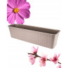 SKRZYNKA BALKONOWA DONICZKA RATTAN 60cm karmel