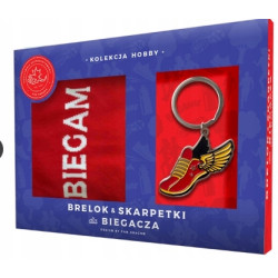 KOMPLET SKARPETKI + BRELOK BIEGANIE DLA BIEGACZA