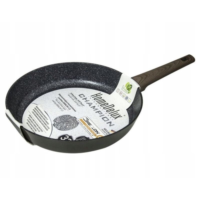 Patelnia głeboka 32cm indukcja GREBLON + pokrywka