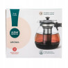 Dzbanek z zaparzaczem do herbaty szklany Altom Design Aroma czarny 1,6 l