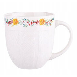 Kubek świąteczny porcelanowy do kawy herbaty Altom Design Winter Tea 615 ml