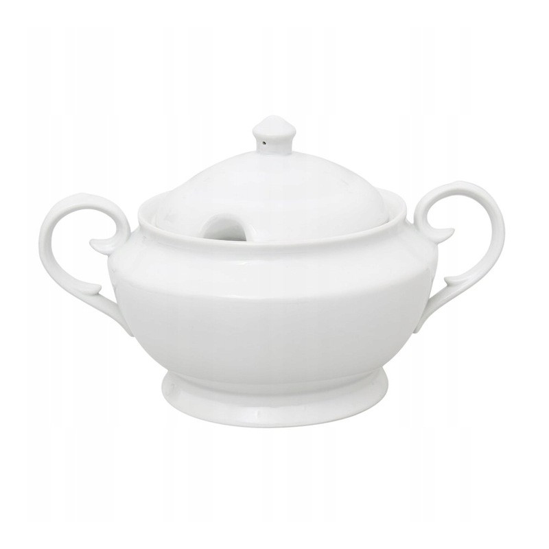 BIAŁA WAZA DO ZUPY 2.5L NA ZUPĘ PORCELANA NEIMA