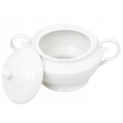 BIAŁA WAZA DO ZUPY 2.5L NA ZUPĘ PORCELANA NEIMA