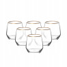 Szklanki do whisky drinków soku Altom Design Rubin Gold 370 ml 6 sztuk