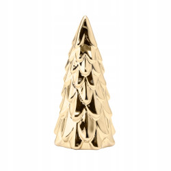 FIGURKA PORCELANOWA CHOINKA 6X6X12 CM ZŁOTA