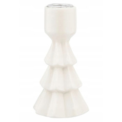 Świecznik porcelanowy na cienką świecę Altom Design Choinka 11,5 cm