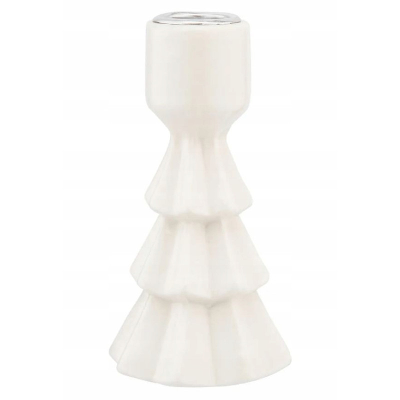Świecznik porcelanowy na cienką świecę Altom Design Choinka 11,5 cm