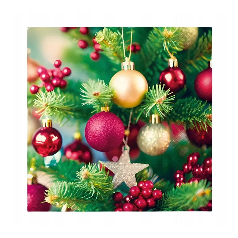 Papierowe serwetki 33×33 - motyw Christmas Tree, komplet 20 szt.