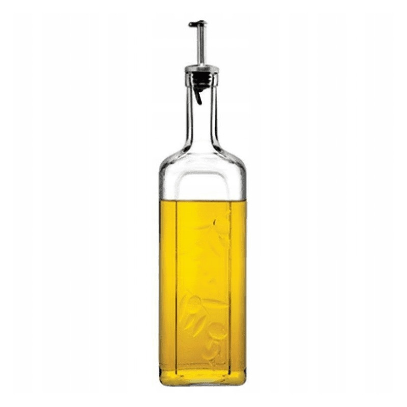 BUTELKA 1000ML DO OLIWY/OCTU Z METALOWY KORKIEM