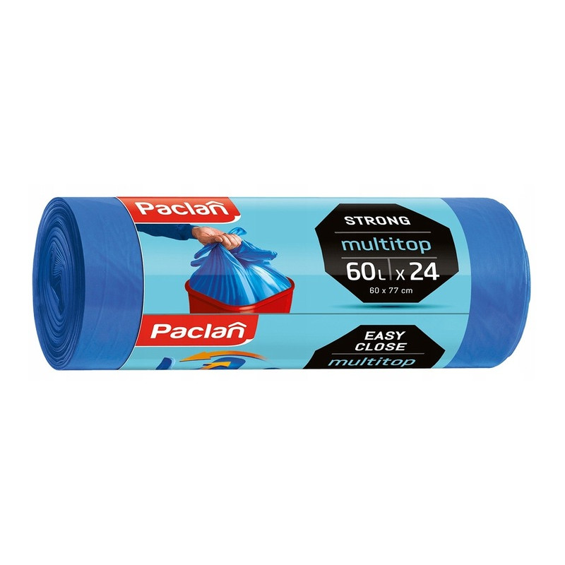 Paclan multitop Worki na śmieci 60 l 20 sztuk