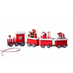 Figurka świąteczna drewniana Altom Design Ciuchcia 19 cm