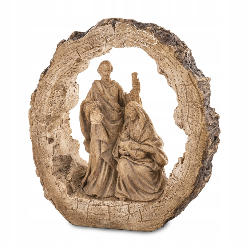 ŚWIĘTA RODZINA SZOPKA PIĘKNA FIGURA DEKORACYJNA 20x18x5,5