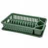 SUSZARKA DO NACZYŃ PROSTOKĄTNA 43X27X9.5CM ZIELONA