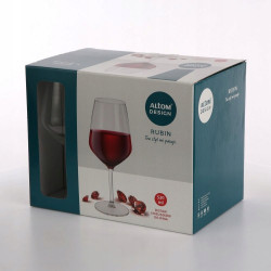 Eleganckie Kieliszki do wina czerwonego Altom Design Rubin 530 ml 6 sztuk