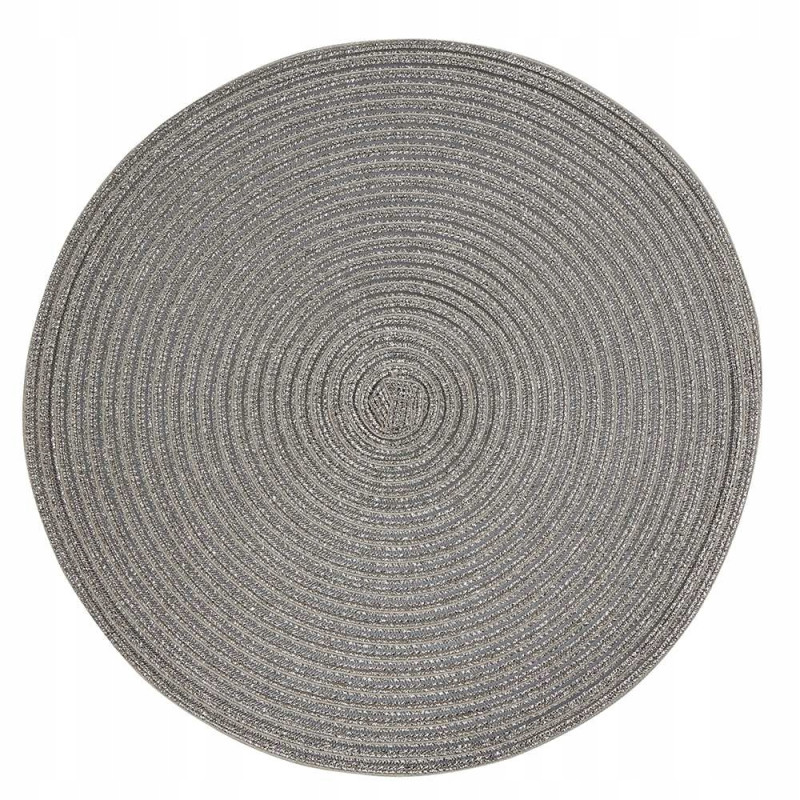 MATA SŁOMKOWA 38CM SREBRNA