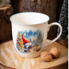 Duży kubek świąteczny porcelanowy XXL 630ml Ozdoby Świąteczne