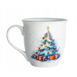 Duży kubek świąteczny porcelanowy XXL 630ml Ozdoby Świąteczne