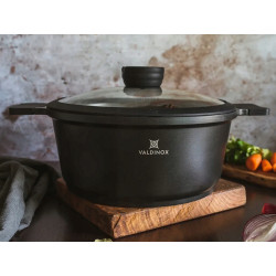 VALDINOX EXPERT GARNEK 28CM Z POKRYWKĄ 6.0L INDUKCJA GAZ
