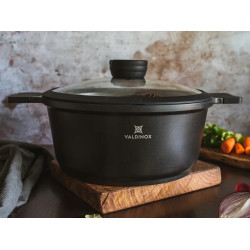 VALDINOX EXPERT GARNEK 28CM Z POKRYWKĄ 6.0L INDUKCJA GAZ