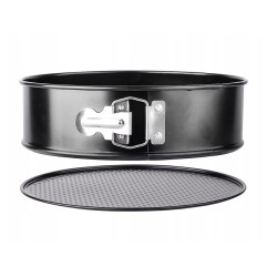 Tortownica metalowa blacha z obręczą metalowa SNB średnica 24 cm czarna