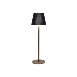 Lampka stołowa LED bezprzewodowa 36,5×11 cm matowa czarna, ściemniana