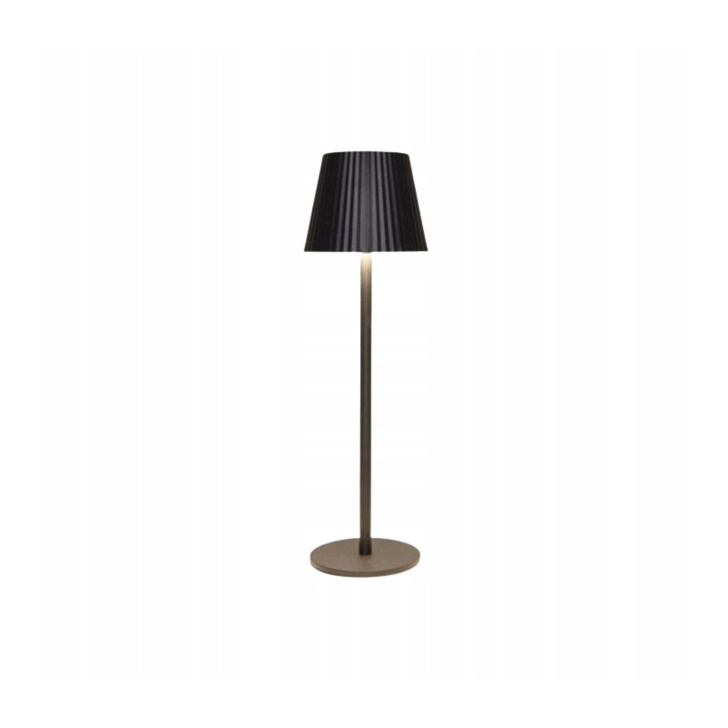 Lampka stołowa LED bezprzewodowa 36,5×11 cm matowa czarna, ściemniana