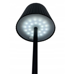 Lampka stołowa LED bezprzewodowa 36,5×11 cm matowa czarna, ściemniana
