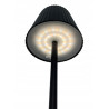 Lampka stołowa LED bezprzewodowa 36,5×11 cm matowa czarna, ściemniana