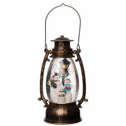 LATARENKA SZKLANA BAŁWANKI Z LATARNIĄ