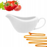 Sosjerka porcelanowa HomeDelux Naomi 260 ml biała elegancka