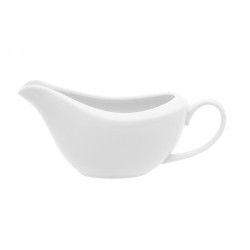Sosjerka porcelanowa HomeDelux Naomi 260 ml biała elegancka