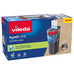 MOP PŁASKI VILEDA H2PRO ZAWSZE CZYSTA WODA ZESTAW MOP Z WIADREM