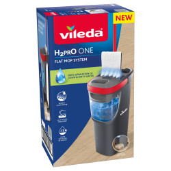 MOP PŁASKI VILEDA H2PRO ZAWSZE CZYSTA WODA ZESTAW MOP Z WIADREM