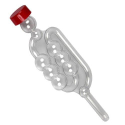 Rurka fermentacyjna 6-komorowa z korkiem ochronnym plastikowa
