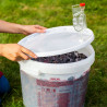 Rurka fermentacyjna 6-komorowa z korkiem ochronnym plastikowa