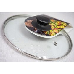 Pokrywka szklana z rantem pokrywa 24 cm Smart Kitchen