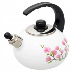 Czajnik 2,2 L EMALIOWANY INDUKCJA GAZ ELADIO FLOWERS MAGNOLIA