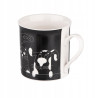 Kubek do kawy i herbaty porcelanowy Altom Design Cool Friends czarny 250 ml