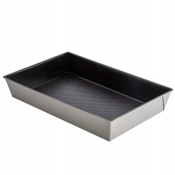 FORMA BLACHA DO CIASTA 36X24.5X6 CM SZARA