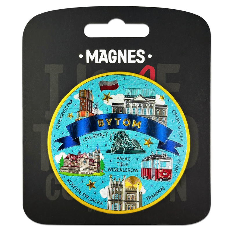 Magnes Bytom na lodówkę prezent pamiątka kolorowy