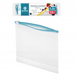 GRATKA Woreczki z suwakiem 1,5L, 10szt.