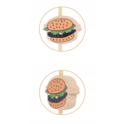 Patyczki do przekąsek BURGER 25szt, 9cm