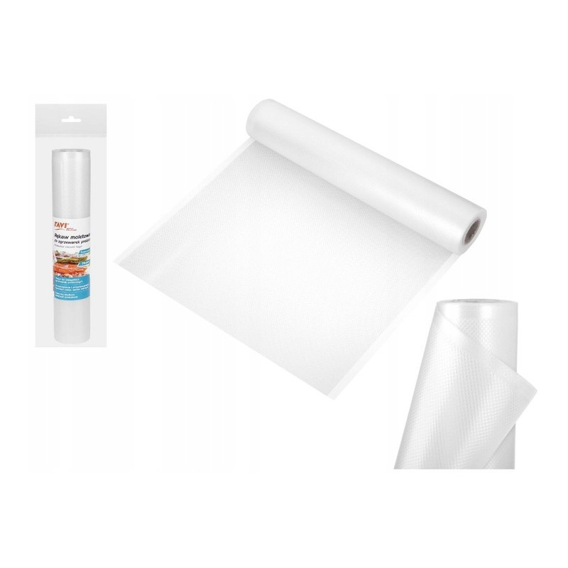 Rękaw moletowany do zgrzewarek próżniowych 28cm x 6mb (rolka)