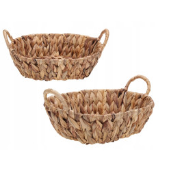 Koszyk z hiacyntu wodnego (owalny) 30x23xH8 cm