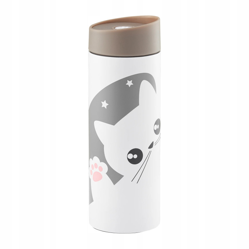 Kubek termiczny Kitty 350 ml ciemny szary AMBITION