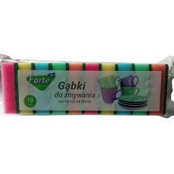 Gąbki do zmywania 10 szt. mocne i chłonne FORTE+