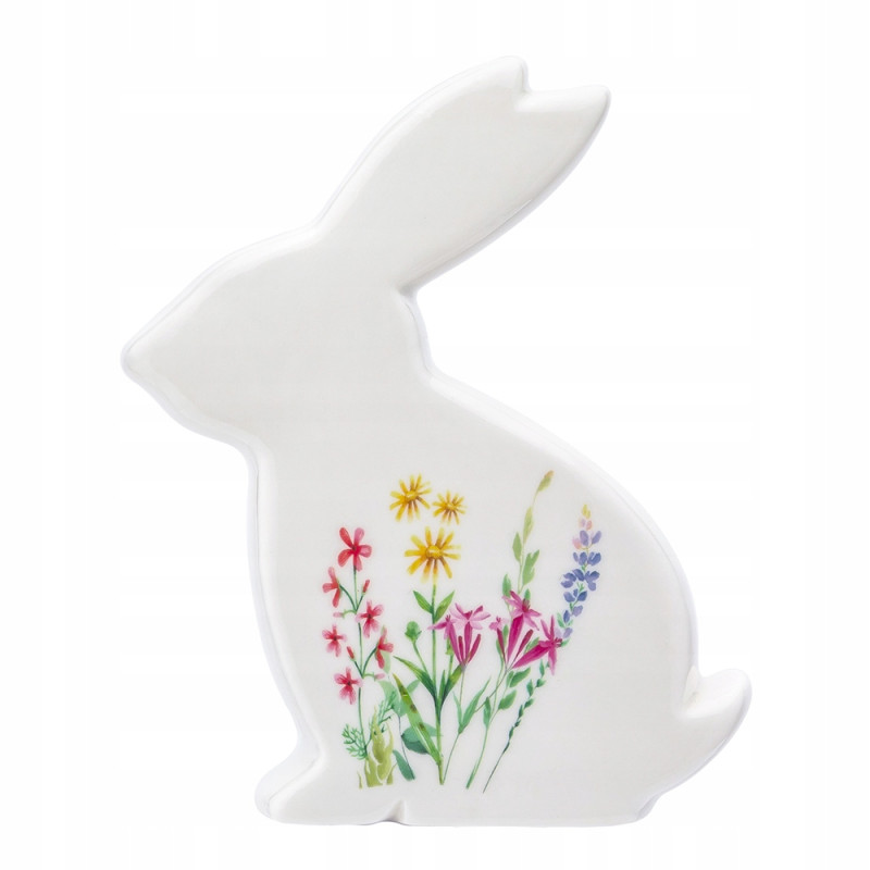 PRZEBUDZENIE NATURY FIGURKA PORCELANOWA ZAJĄC 13.5X2X15 CM