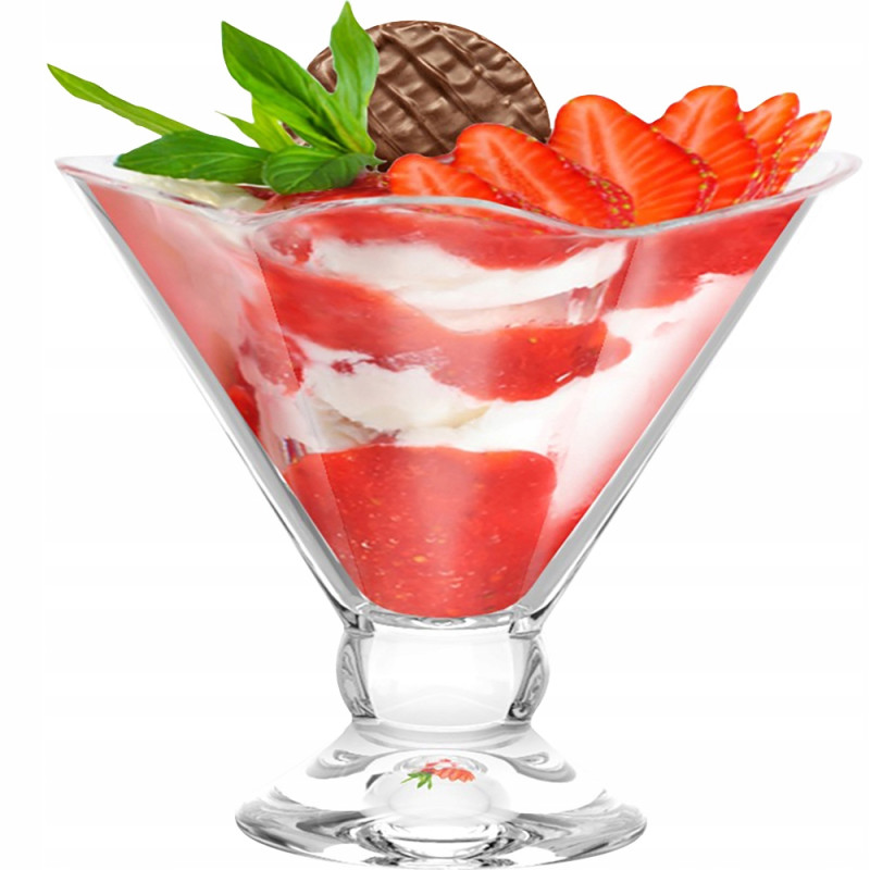 PUCHAREK DO LODÓW CZARKA NA LODY Desery Pucharek 180 ml Flamenco