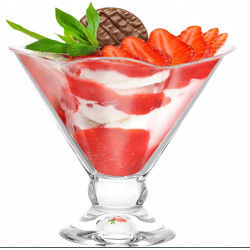 PUCHAREK DO LODÓW CZARKA NA LODY Desery Pucharek 180 ml Flamenco